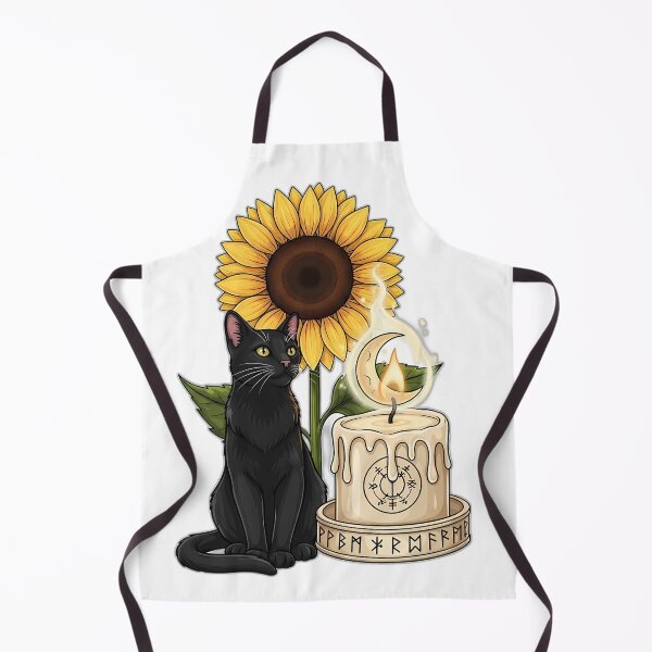 Item preview, Black Cat Sunflower Candle designed and sold by pumsquare.