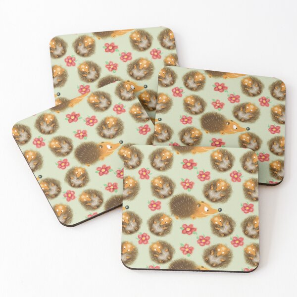 Item preview, Floral Hedgehog Pattern designed and sold by IvysCreativityHouse.