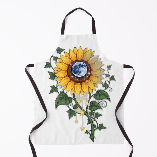 Item preview, Navy Moon Sunflower Emblem designed and sold by pumsquare.