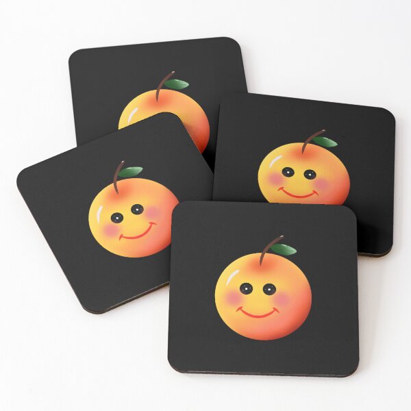 Item preview, Cute Peach  – Kawaii Fruit Illustration with Blush Face designed and sold by HopeAndHustle.