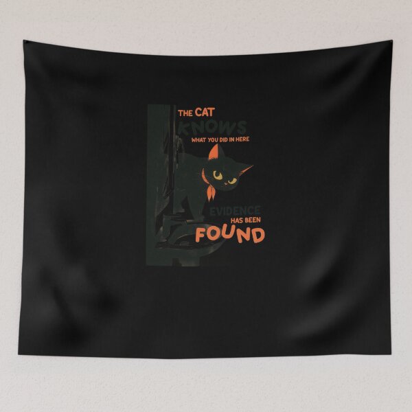 Item preview, Cat Knows What You Did In Here #992 designed and sold by triglavis-art.