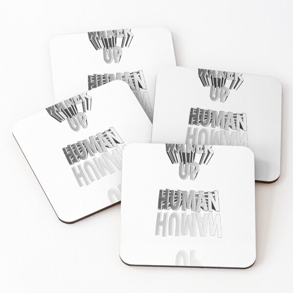 Item preview, WAKER UP HUMAN – 3D Bold Typography Design designed and sold by 1TruthMatrix.