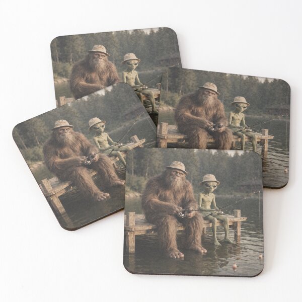 Item preview, Bigfoot Alien Fishing Funny Men UFO Sasquatch Lovers designed and sold by will freed18.