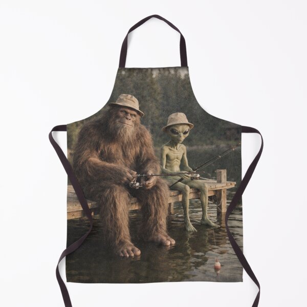 Item preview, Bigfoot Alien Fishing Funny Men UFO Sasquatch Lovers designed and sold by will freed18.