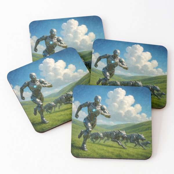 Item preview, Cyborg and Robotic Wolves Running designed and sold by Phil Perkins.