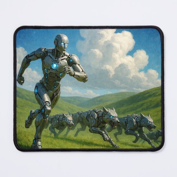 Item preview, Cyborg and Robotic Wolves Running designed and sold by Phil Perkins.