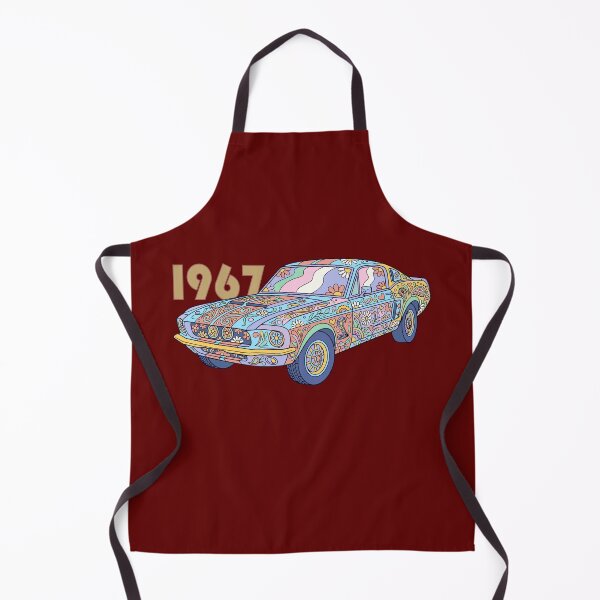 Item preview, 1967 Psychedelic Flower Power Mustang Cobra Art designed and sold by Far Out Goods.