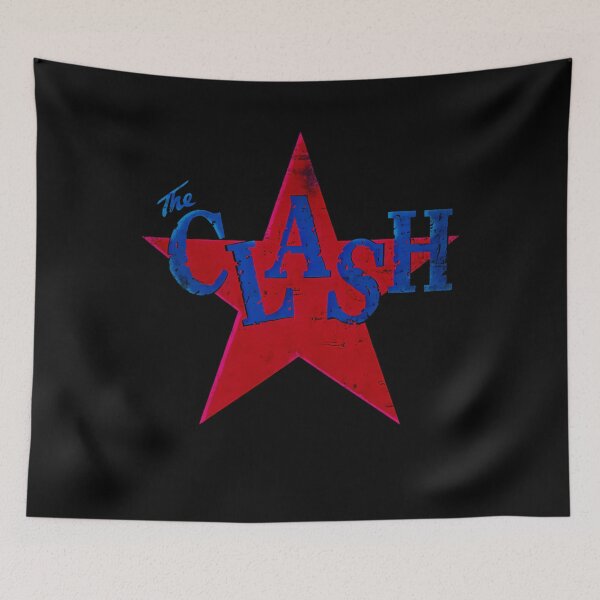 Item preview, The Clash Distressed Offset Star Graphic designed and sold by TrendShop23.