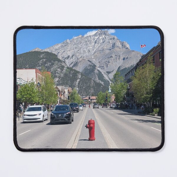 Item preview, Banff High street With Cascade Mountain designed and sold by merloonePrints.
