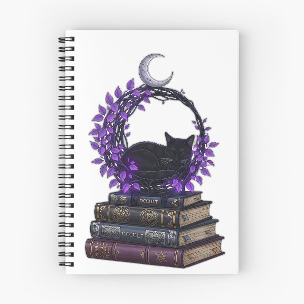 Item preview, Black Cat Moon Garden Library designed and sold by IllumeInk.