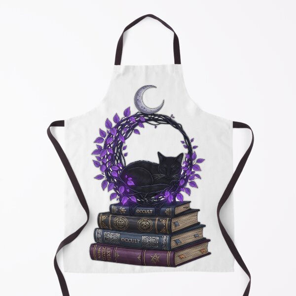 Item preview, Black Cat Moon Garden Library designed and sold by IllumeInk.