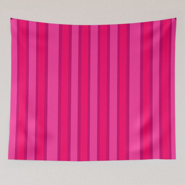 Item preview, HOT PINK AND BAKER MILLER PINK STRIPE PATTERN designed and sold by ozcushionstoo.