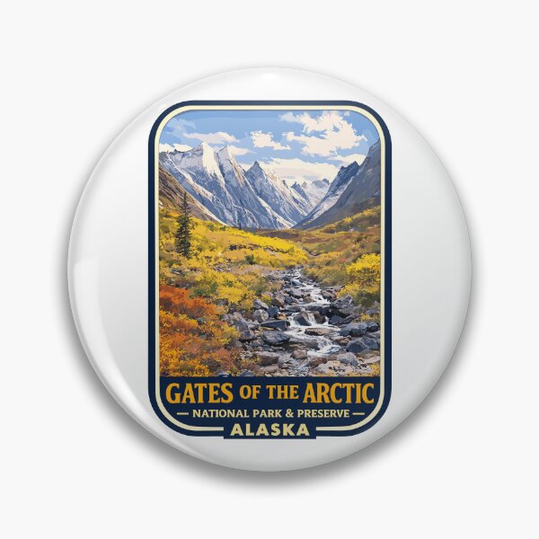 Item preview, Gates of the Arctic National Park Retro Wilderness designed and sold by Gideon Emmerich.
