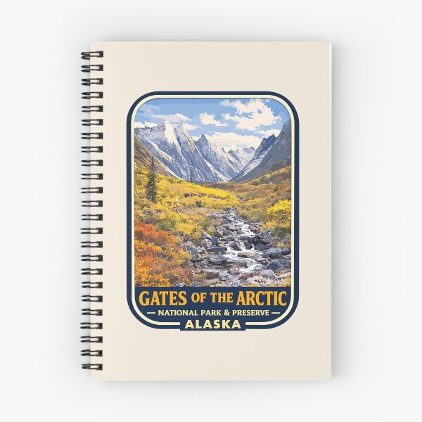 Item preview, Gates of the Arctic National Park Retro Wilderness designed and sold by Gideon Emmerich.