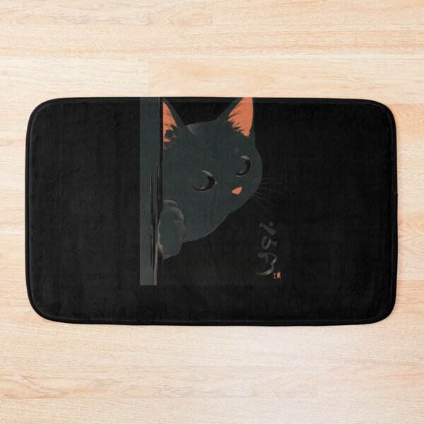 Item preview, Hilarious Black Cat Bathroom #179 designed and sold by triglavis-art.