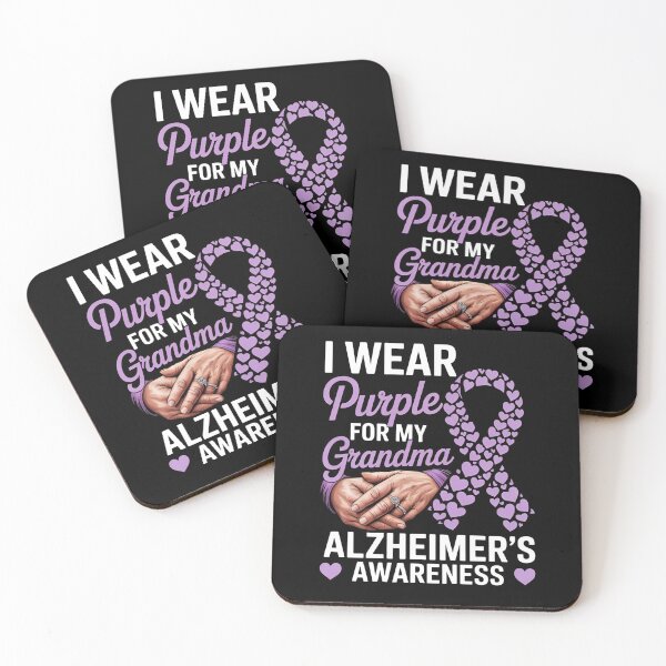 Item preview, I Wear Purple for My Grandma – Alzheimer's Awareness | Purple Ribbon Support Gift designed and sold by TrendPrinter.