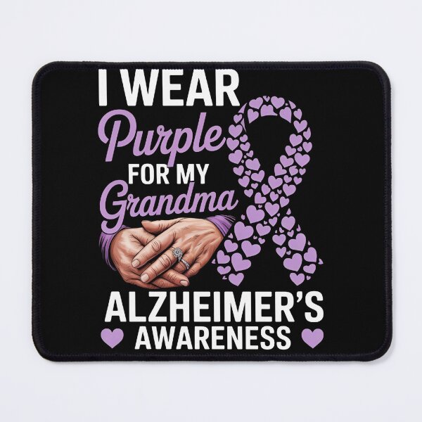 Item preview, I Wear Purple for My Grandma – Alzheimer's Awareness | Purple Ribbon Support Gift designed and sold by TrendPrinter.