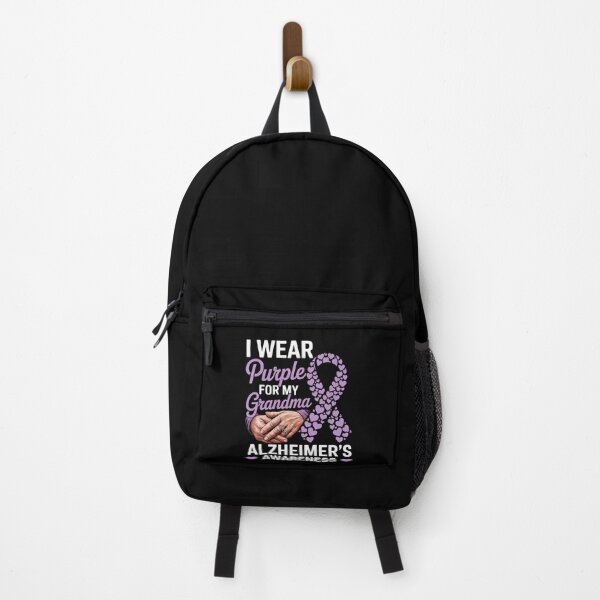 Item preview, I Wear Purple for My Grandma – Alzheimer's Awareness | Purple Ribbon Support Gift designed and sold by TrendPrinter.