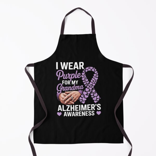 Item preview, I Wear Purple for My Grandma – Alzheimer's Awareness | Purple Ribbon Support Gift designed and sold by TrendPrinter.