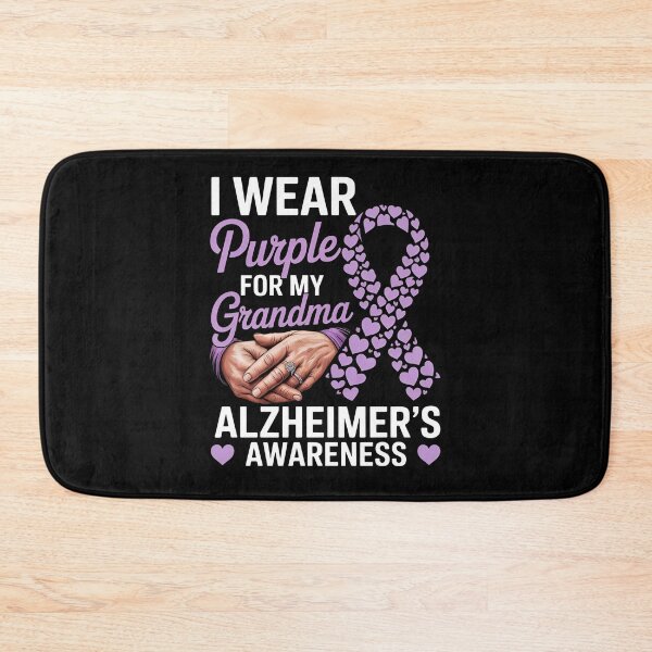 Item preview, I Wear Purple for My Grandma – Alzheimer's Awareness | Purple Ribbon Support Gift designed and sold by TrendPrinter.