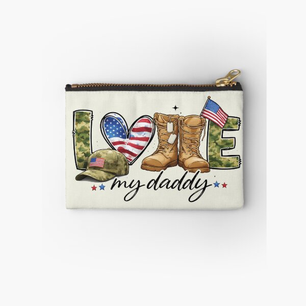 Artikelvorschau, Ich liebe meinen Papa, Papa beim Militär, Gedenktag für Veteranen, Vatertag entworfen und verkauft von Naviiraart.