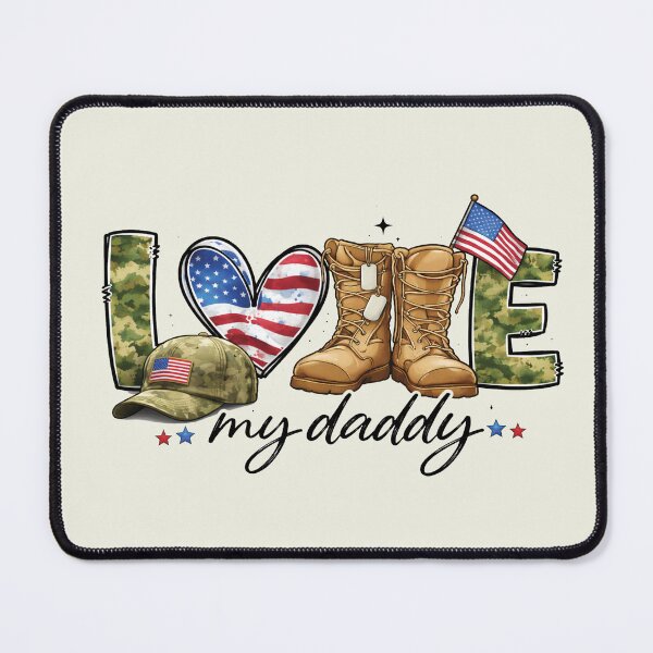 Item preview, Love My Daddy, Dad Military, Veterans Day Memorial Day, Father's Day designed and sold by Naviiraart.