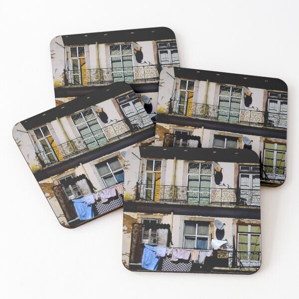Item preview, Urban Balcony Life with Hanging Laundry designed and sold by onubi.