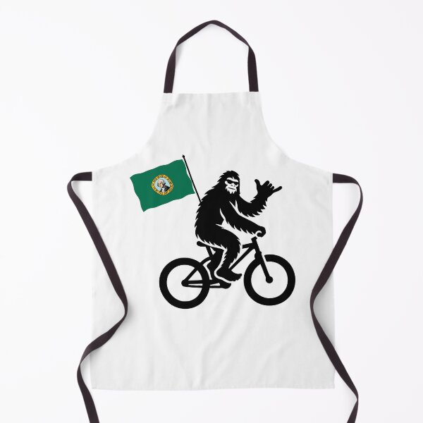 Item preview, Bigfoot Cycling Washington Flag designed and sold by Esskay Designs.