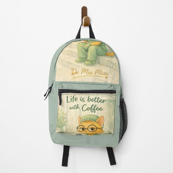 Item preview, Life is better with coffee - Dr. Mia Meow designed and sold by drmiamiau.