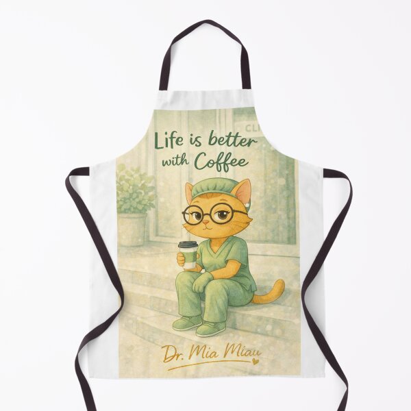 Item preview, Life is better with coffee - Dr. Mia Meow designed and sold by drmiamiau.