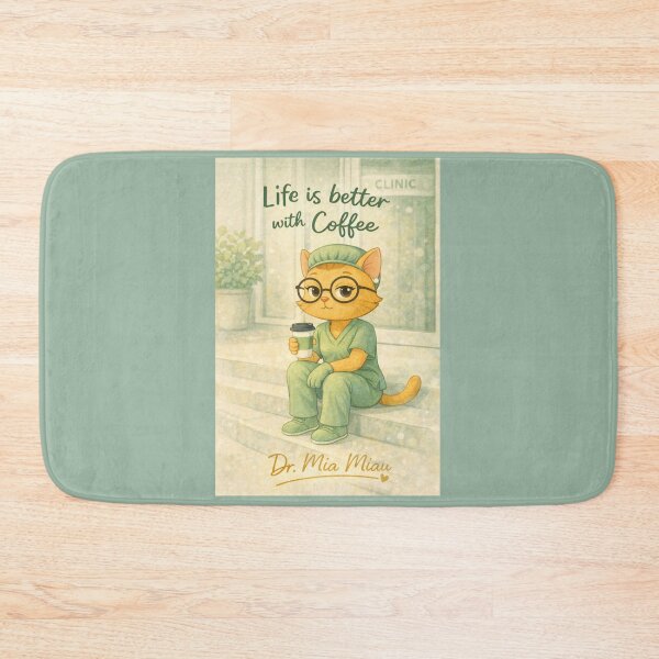 Item preview, Life is better with coffee - Dr. Mia Meow designed and sold by drmiamiau.