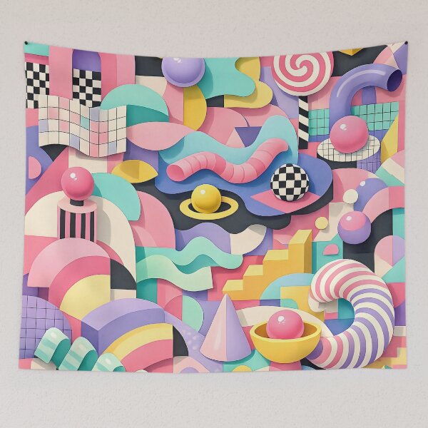 Item preview, Bubblegum Maximalism Pastel Bash designed and sold by WAUZ.