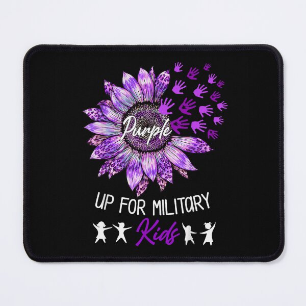 Item preview, Purple Up For Military Kids Month Sunflower Handprint Appreciation Design designed and sold by DuneHaicna.