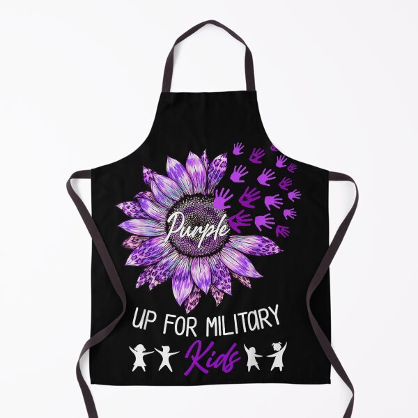 Item preview, Purple Up For Military Kids Month Sunflower Handprint Appreciation Design designed and sold by DuneHaicna.