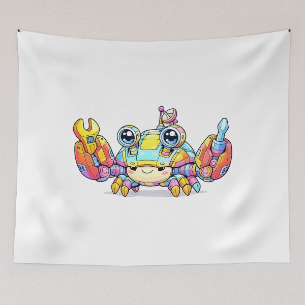 Item preview, Robot Crab Futuristic Sci Fi Design designed and sold by SoftSproutstu.