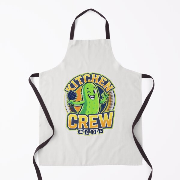 Item preview, Pickleball Kitchen Crew Club Funny Pickle Cartoon designed and sold by PixelQ.