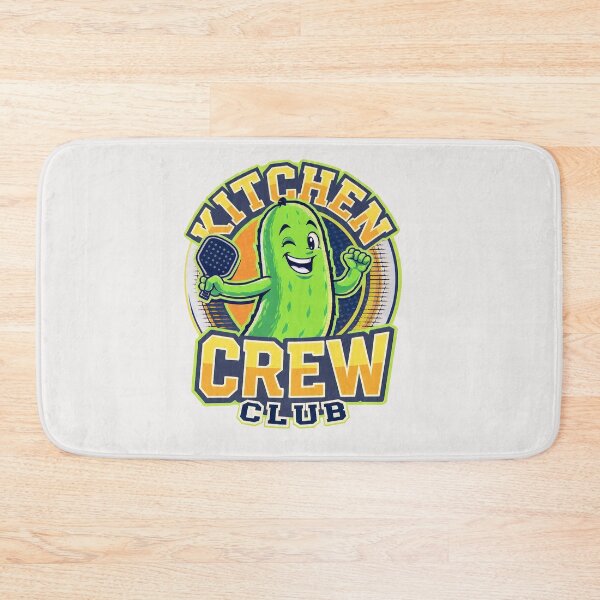 Item preview, Pickleball Kitchen Crew Club Funny Pickle Cartoon designed and sold by PixelQ.