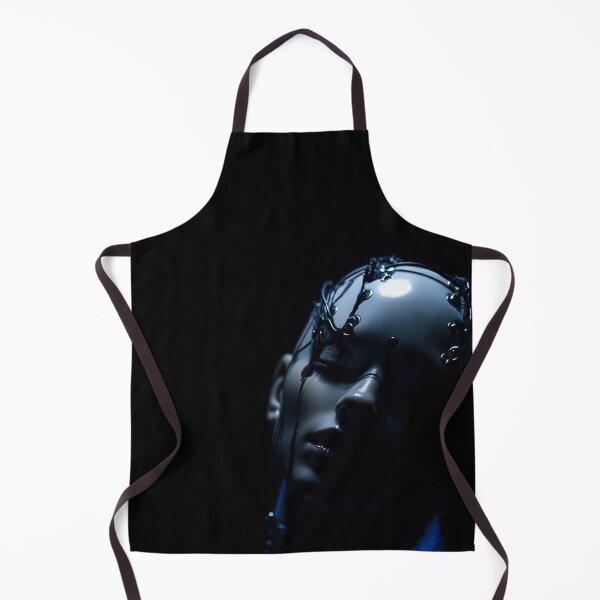 Item preview, Dark Sci Fi Android Portrait Cyberpunk designed and sold by cyberartmaker.