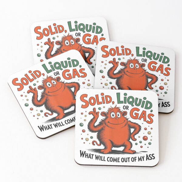 Item preview, Solid Liquid Or Gas Funny Science Monster Character Humor For Kids designed and sold by DuneHaicna.