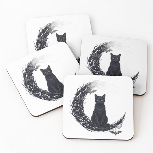 Item preview, Black Cat Pearl Bell Arch designed and sold by IllumeInk.