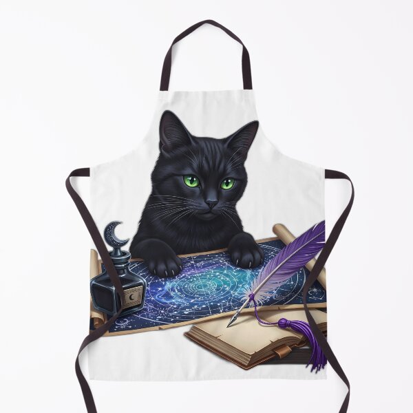Item preview, Black Cat Star Map Desk designed and sold by IllumeInk.