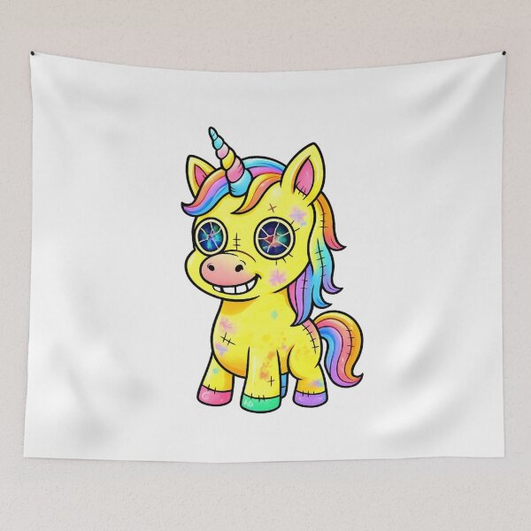 Item preview, Creepy Unicorn Dark Fantasy Cute Design designed and sold by SoftSproutstu.