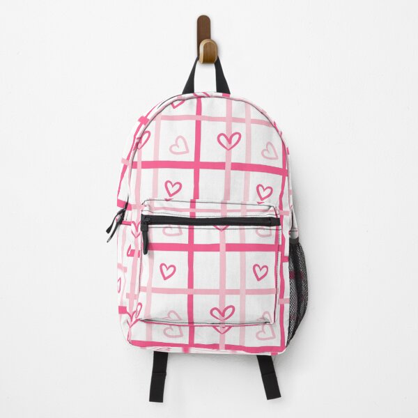 Item preview, Pink hearts and checks pattern — cute and full of love. designed and sold by Pink-Blossoms.