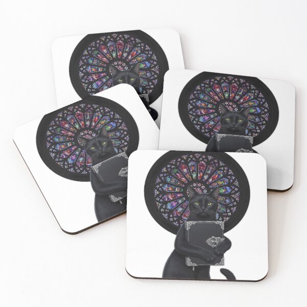 Item preview, Black Cat Rose Window Journal designed and sold by IllumeInk.