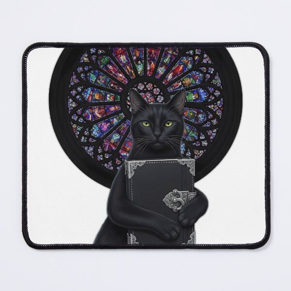 Item preview, Black Cat Rose Window Journal designed and sold by IllumeInk.