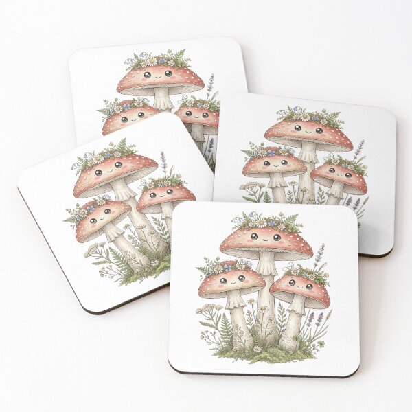 Item preview, Happy mushroom friends designed and sold by SignumShop.