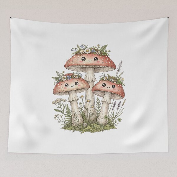Item preview, Happy mushroom friends designed and sold by SignumShop.
