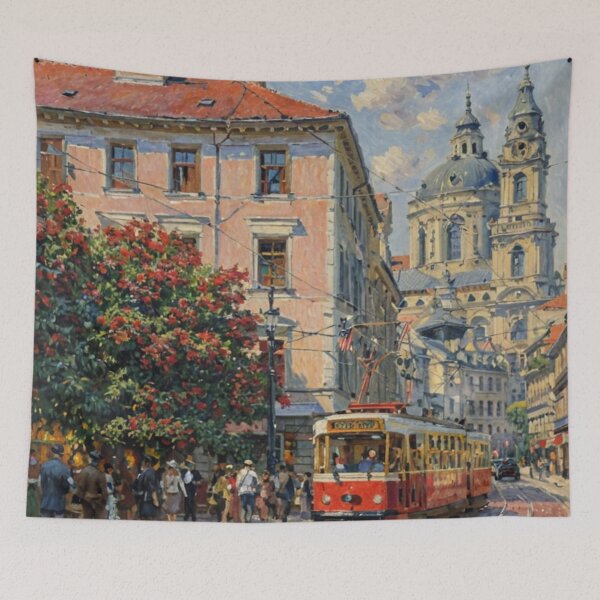 Item preview, Street Scene from Prague designed and sold by sid1802.