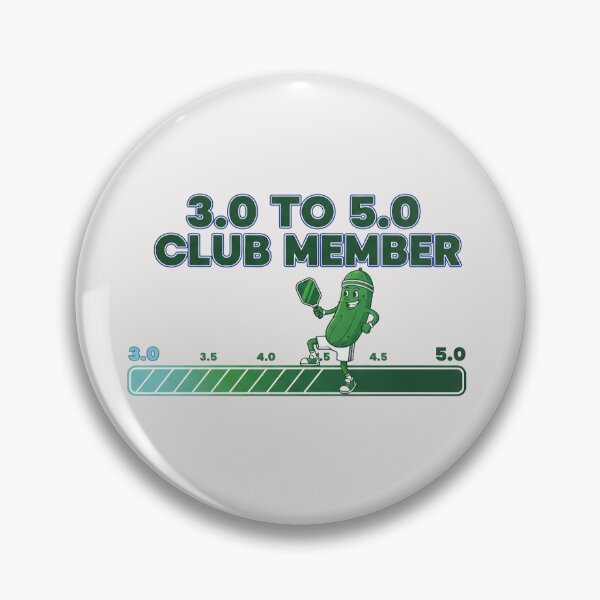 Item preview, 3.0 to 5.0 Club Member Pickleball Funny Pickle Cartoon designed and sold by PixelQ.
