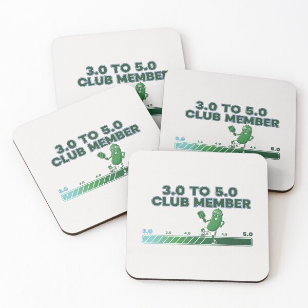 Item preview, 3.0 to 5.0 Club Member Pickleball Funny Pickle Cartoon designed and sold by PixelQ.